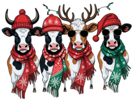 CHRISTMAS COWS