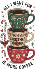 ALL I WANT FOR CHRISTMAS IS MORE COFFEE