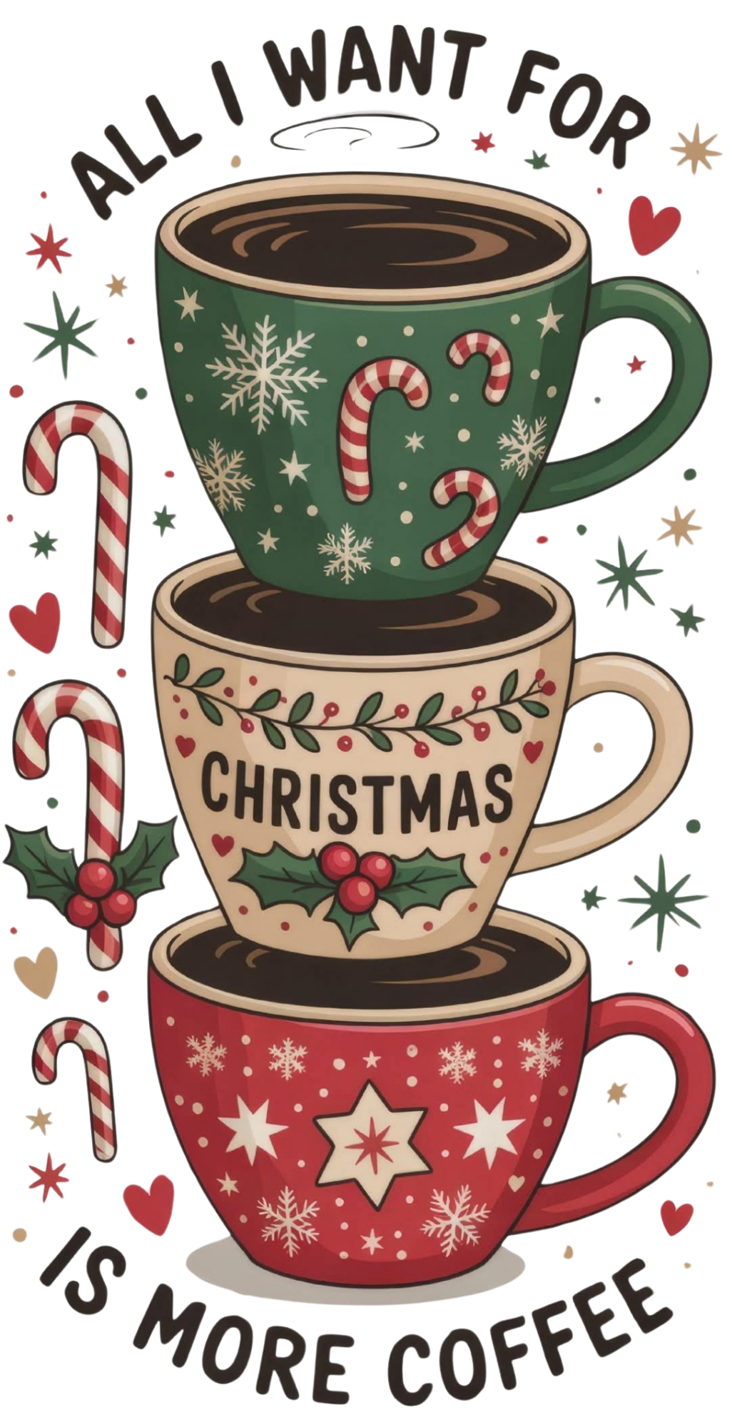 ALL I WANT FOR CHRISTMAS IS MORE COFFEE