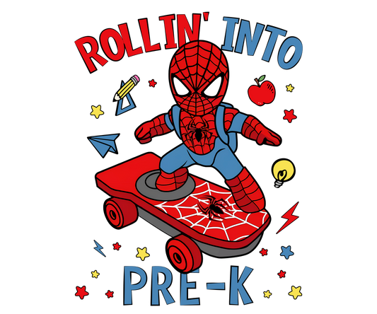 SPIDERMAN ROLLIN' INTO PRE-K