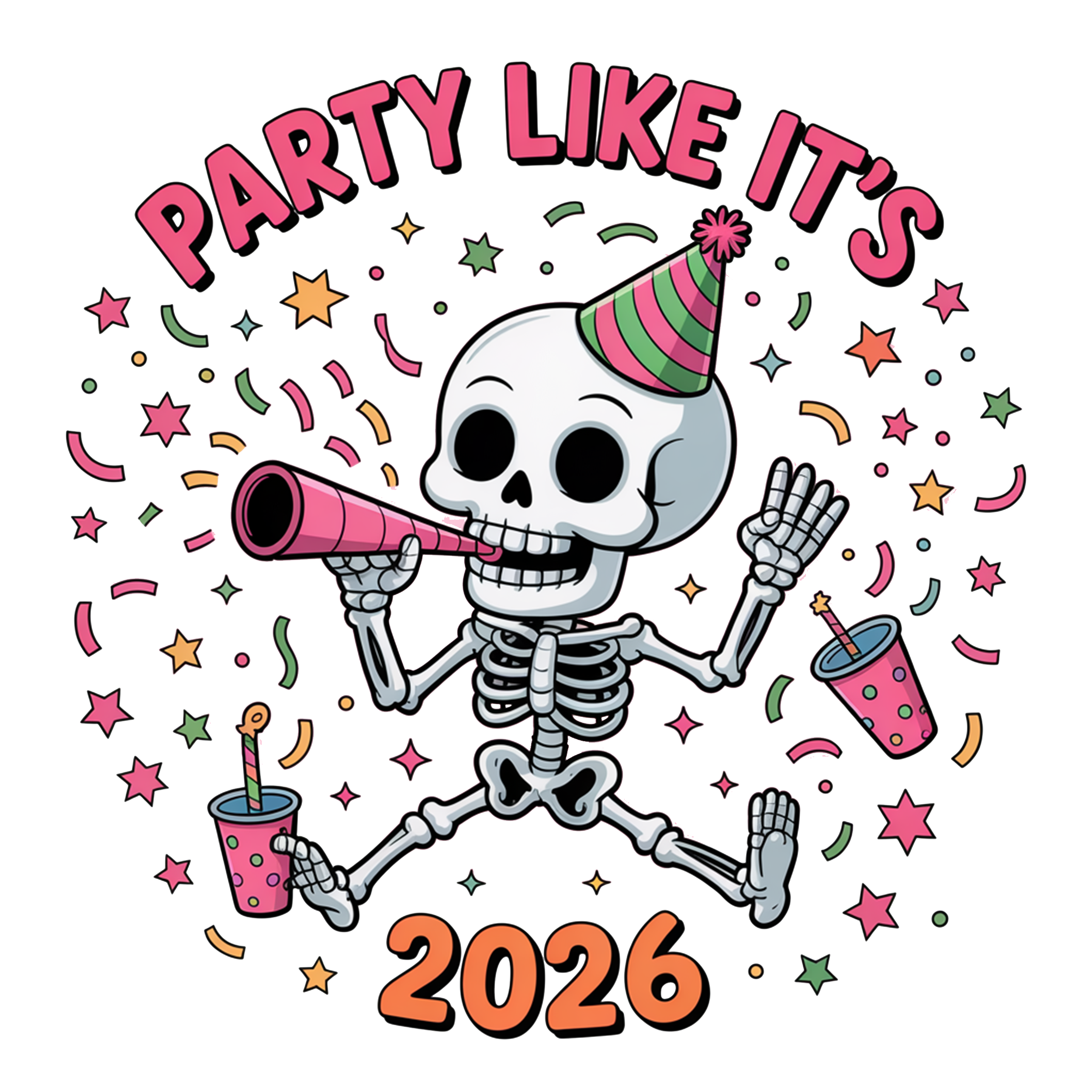 PARTY LIKE ITS 2026 SKELETON