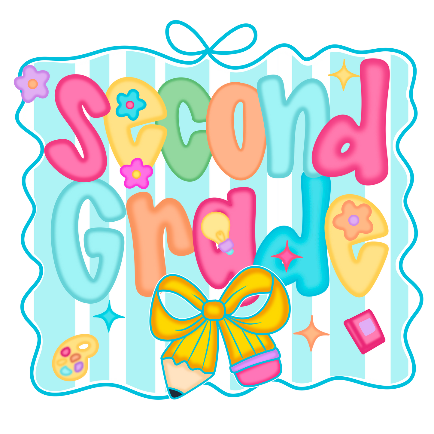 SECOND GRADE PENCIL BOW
