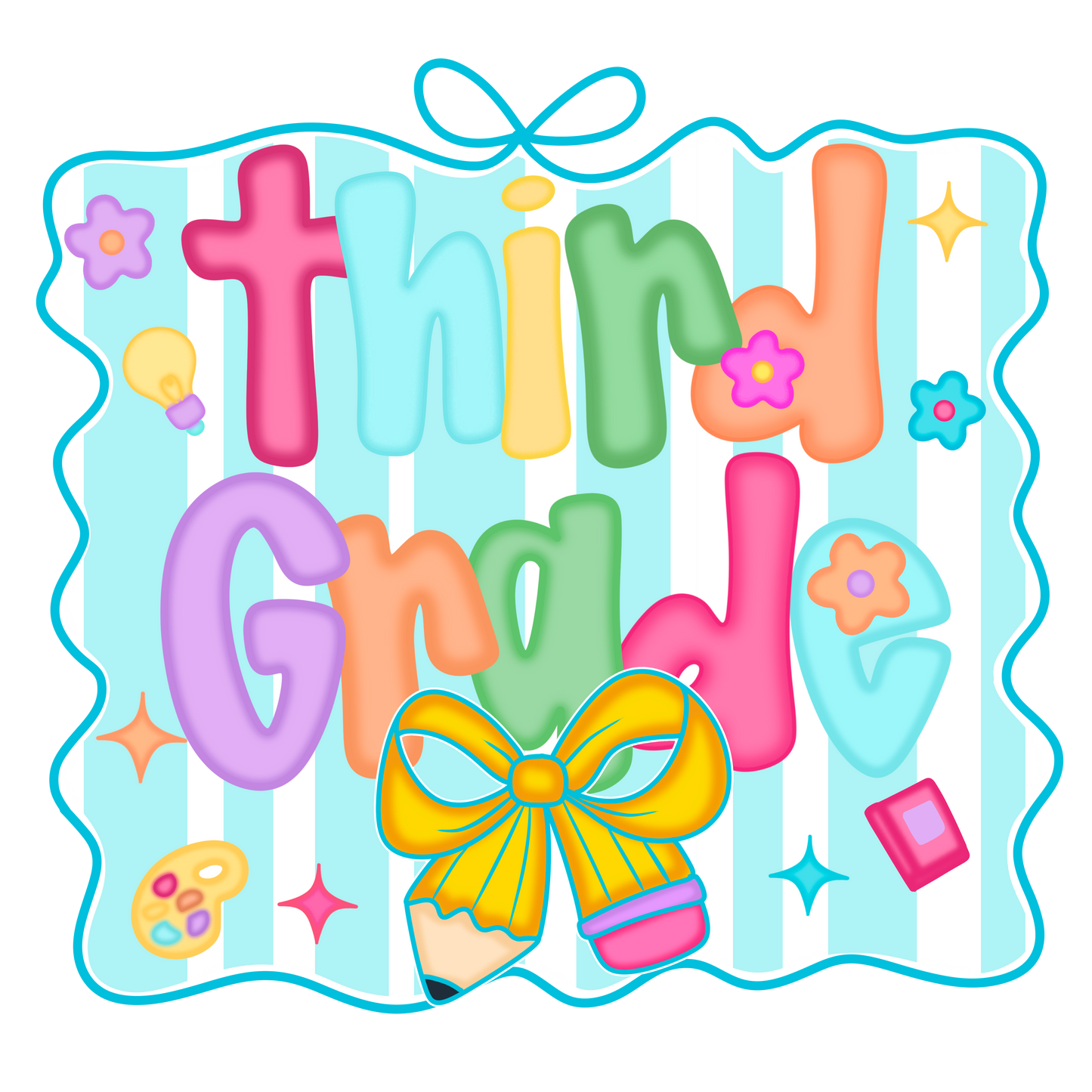 THIRD GRADE PENCIL BOW