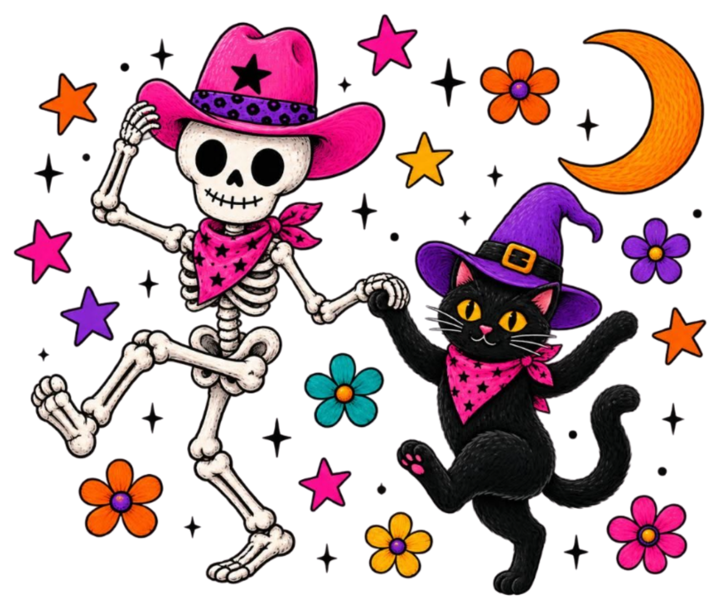 GHOST AND BLACK CAT
