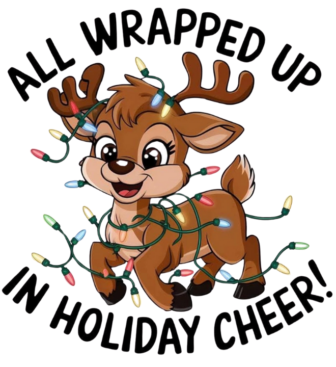 ALL WRAPPED UP REINDEER