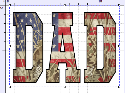 RED WHITE AND BLUE CAMO DAD