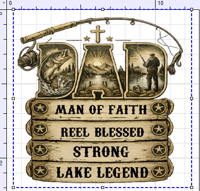 DAD MAN OF FAITH FISHING