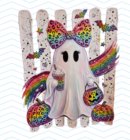 RETRO RAINBOW GHOST