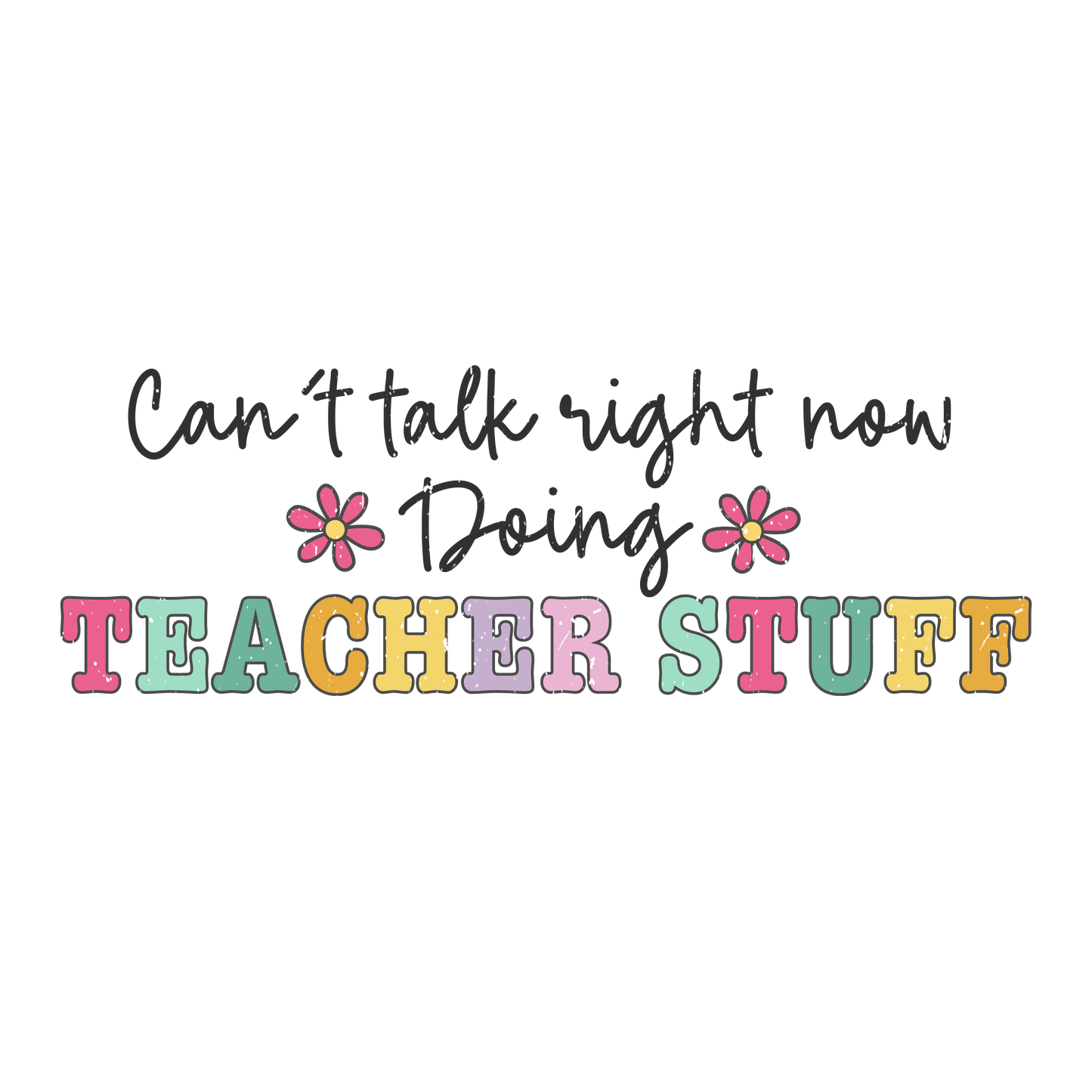 CAN'T TALK RIGHT NOW DOING TEACHER STUFF