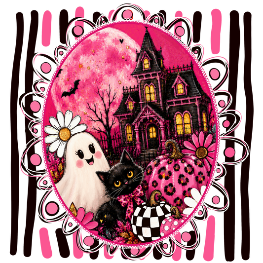 PINK AND BLACK GHOST PICTURE