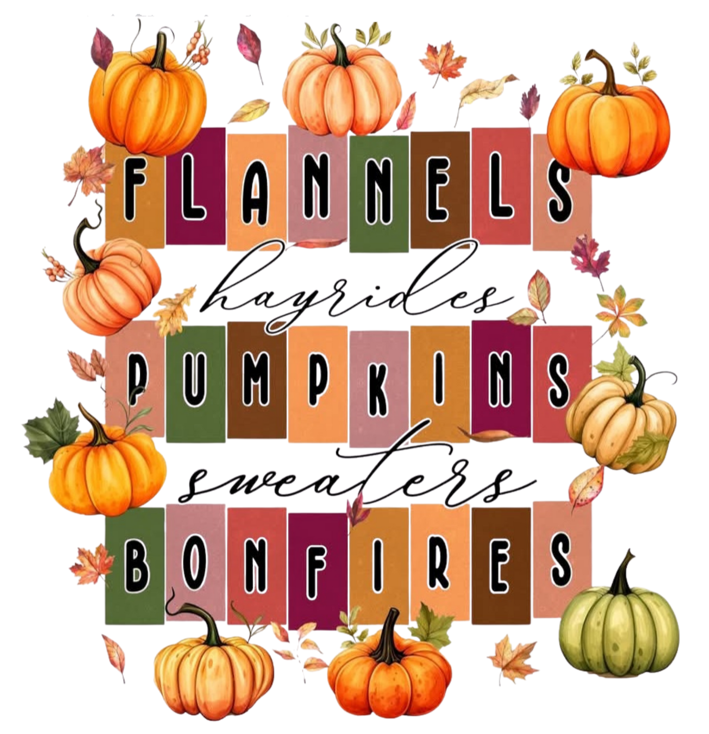 FLANNELS PUMPKINS BONFIRES