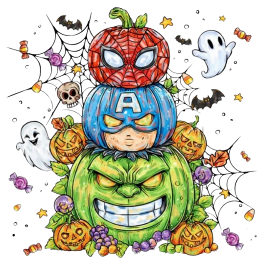 SUPER HEROES PUMPKINS