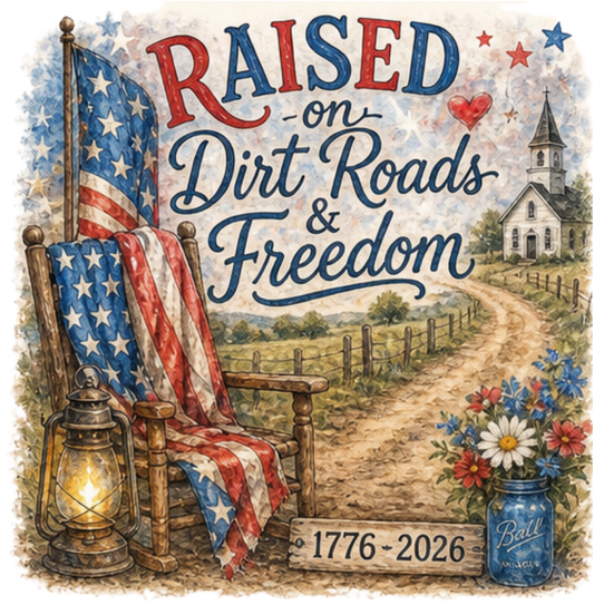 RAISED ON DIRT ROADS AND FREEDOM WITH CHURCH