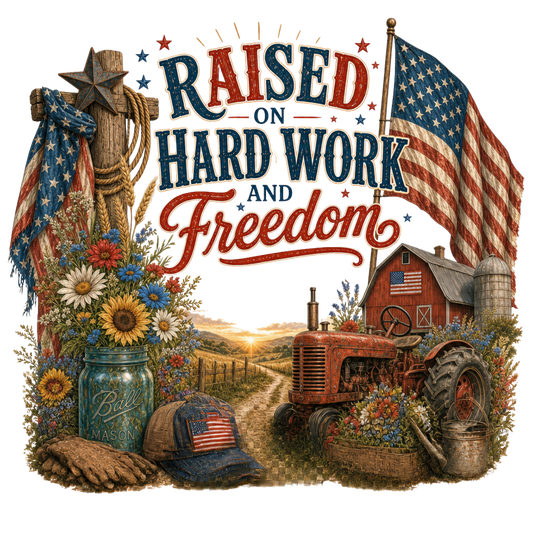 RAISED ON HARD WORK AND FREEDOM