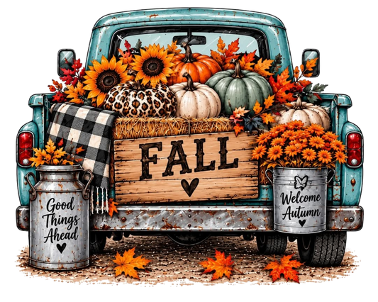 FALL BLUE TRUCK
