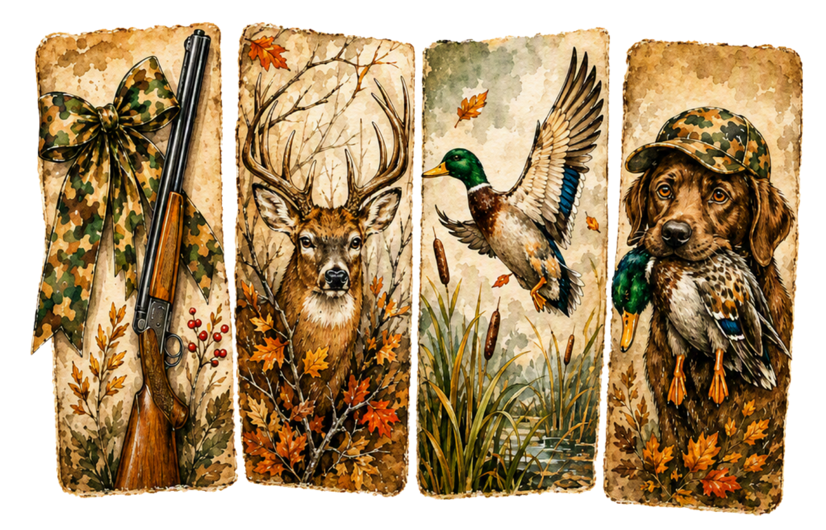 4 PANEL EARTH TONE HUNTING