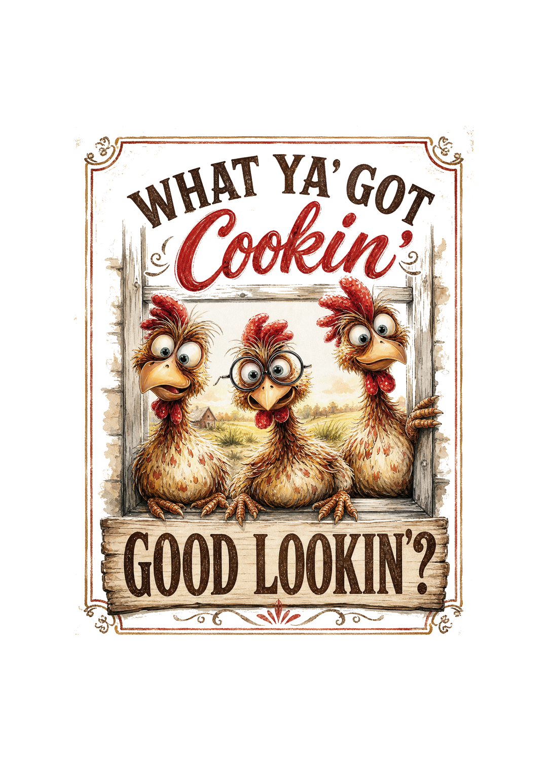 WHAT YA' GOT COOKIN GOOD LOOKIN?