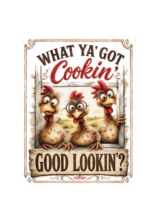 WHAT YA' GOT COOKIN GOOD LOOKIN?