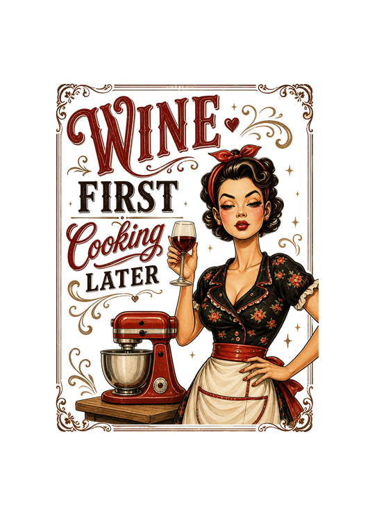 WINE FIRST COOKING LATER