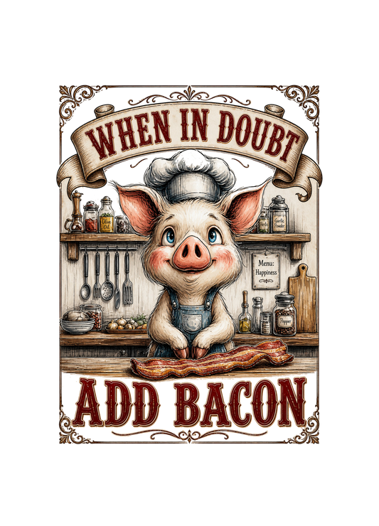 WHEN IN DOUBT ADD BACON
