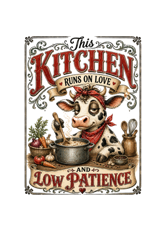 THIS KITCHEN RUNS ON LOW PATIENCE