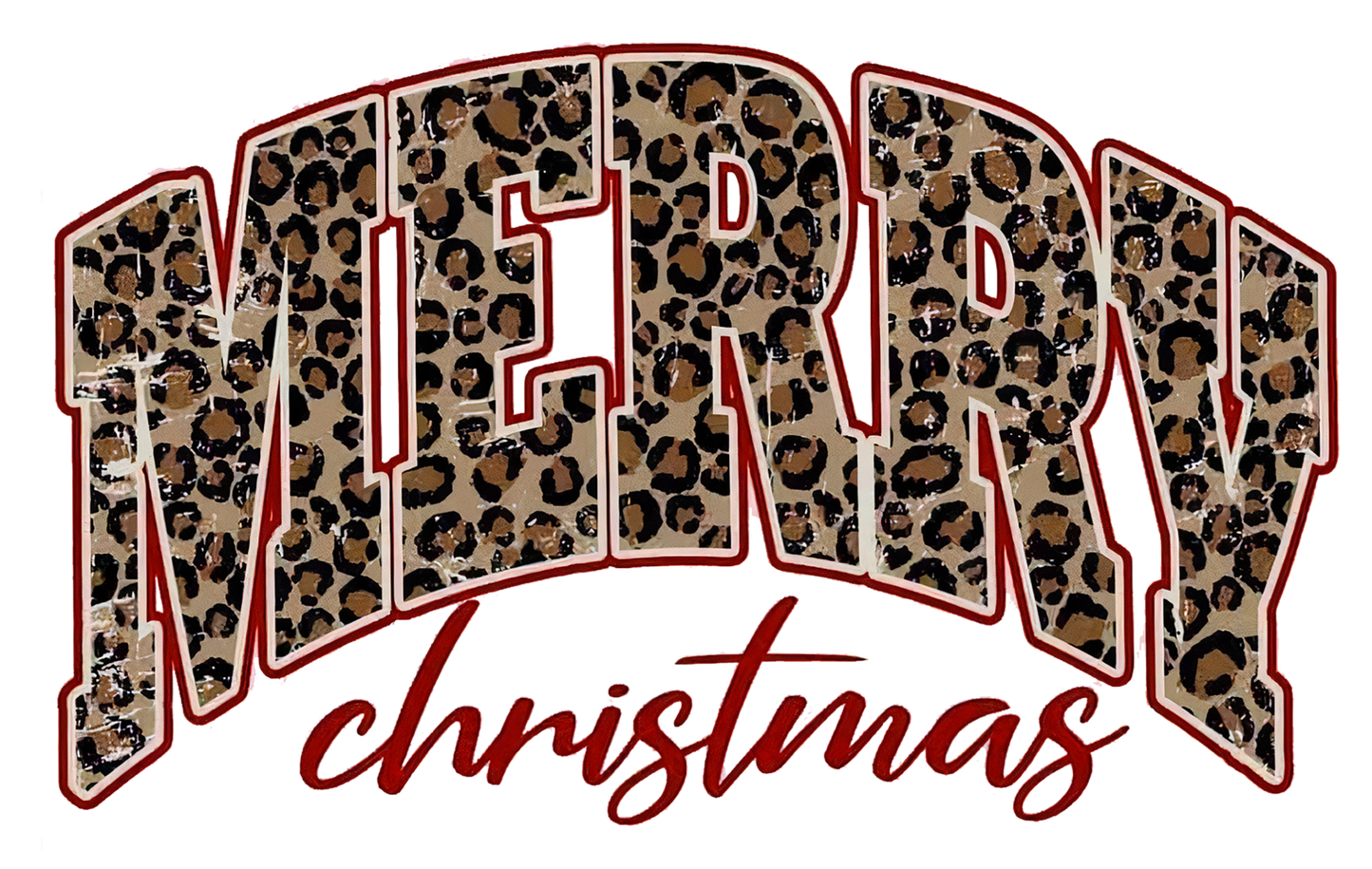 LEOPARD PRINT MERRY CHRISTMAS