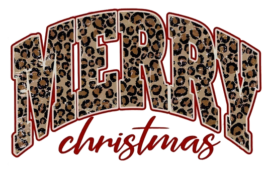 LEOPARD PRINT MERRY CHRISTMAS