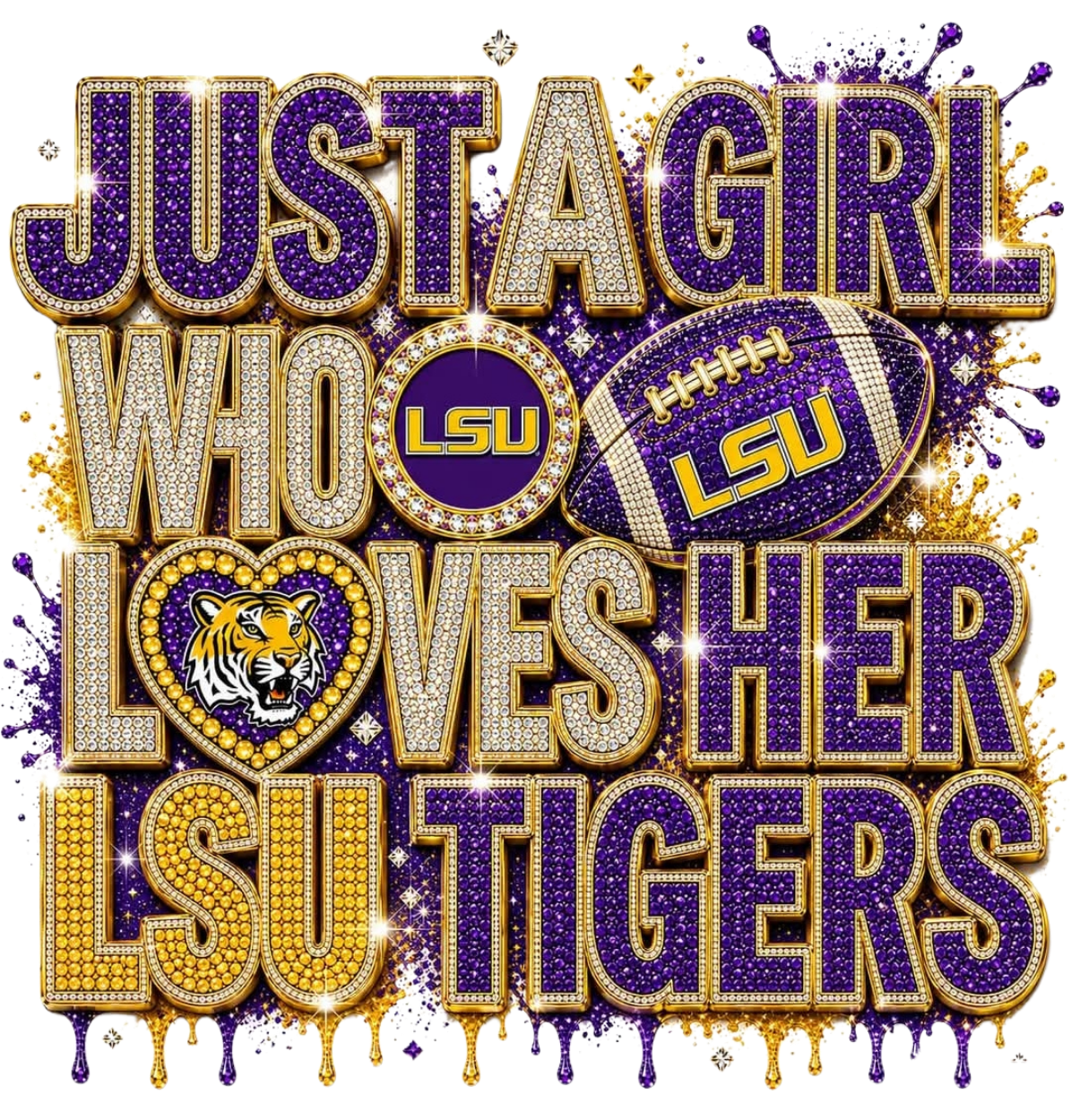 JUST A GIRL WHO LOVES LSU TIGERS
