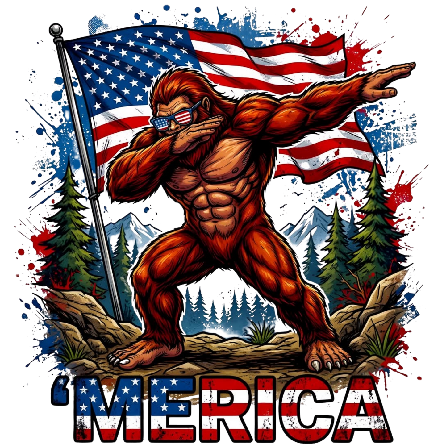 RED WHITE AND BLUE #120