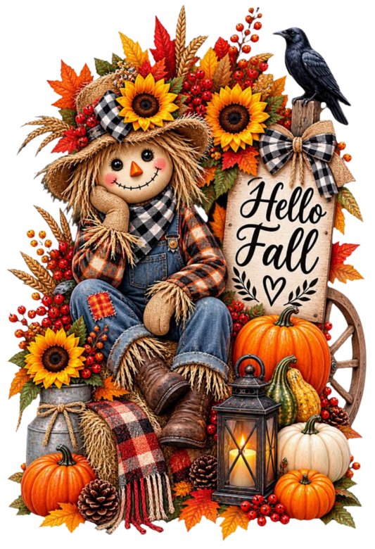 HELLO FALL SCARECROW