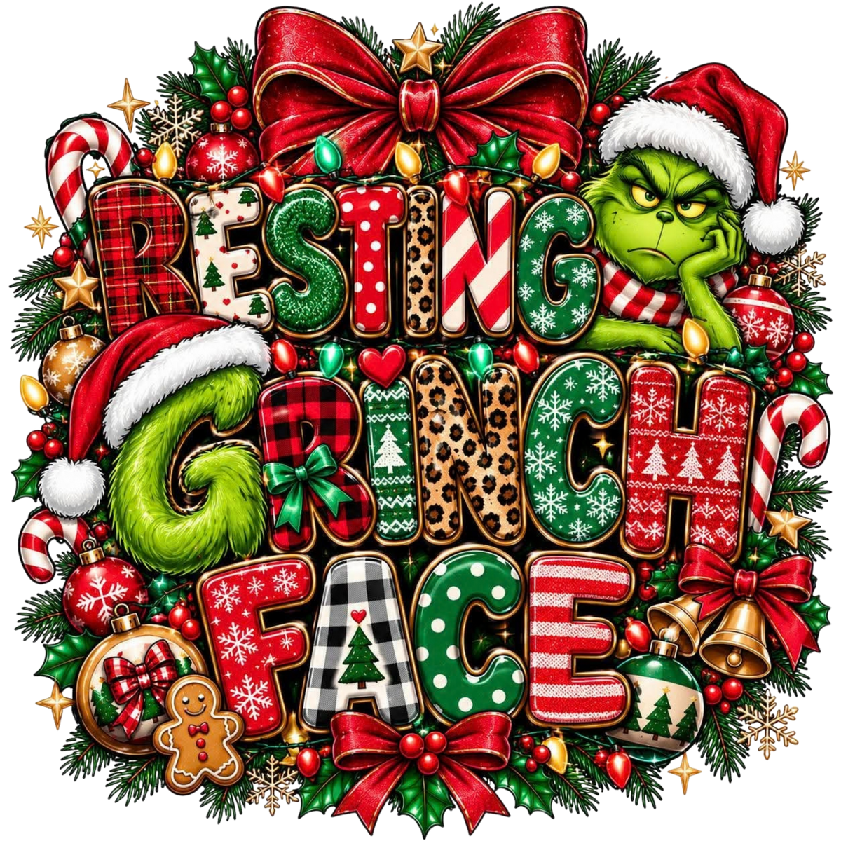 RESTING GRINCH FACE