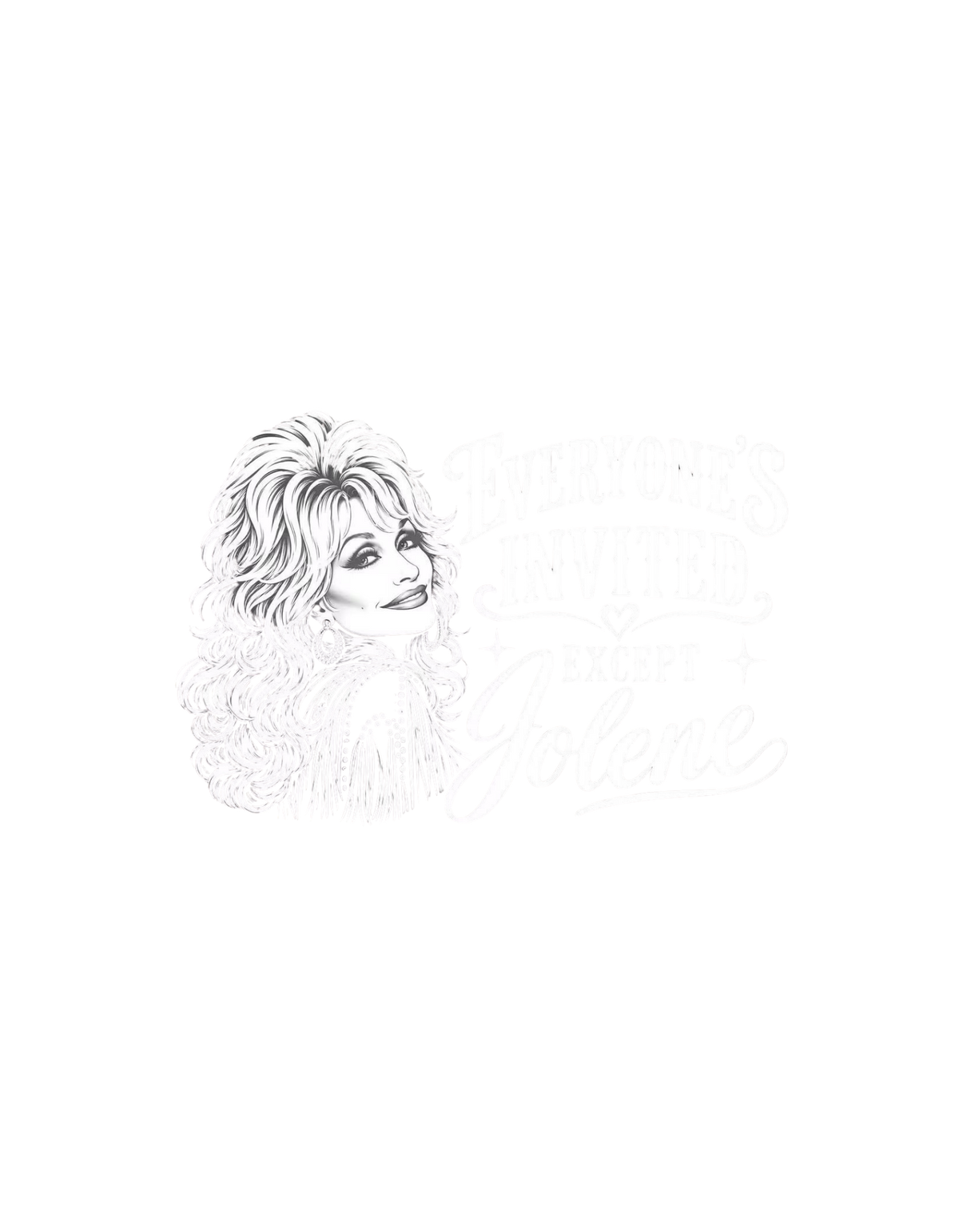 EVERYONE'S INVITED EXCEPT JOLENE (THIS IS A HALTONE, OPEN IMAGE TO SEE)