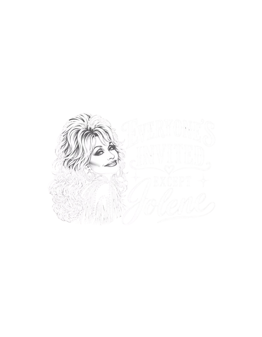 EVERYONE'S INVITED EXCEPT JOLENE (THIS IS A HALTONE, OPEN IMAGE TO SEE)
