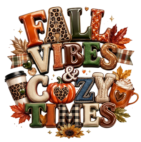 FALL VIBES AND COZY TIMES PUMPKIN