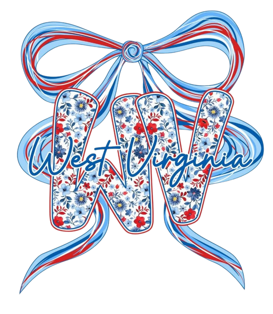 WEST VIRGINIA FLORAL RIBBON