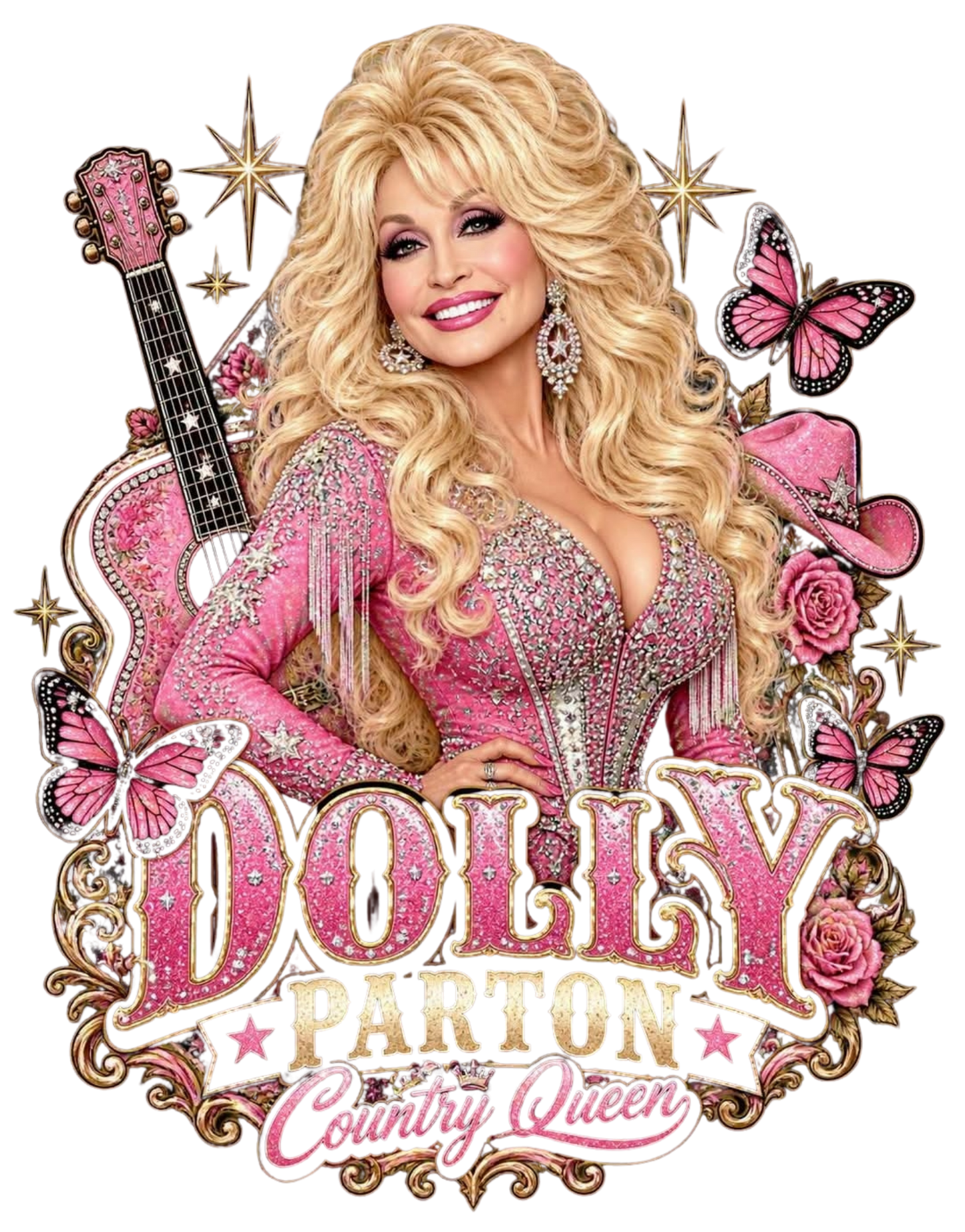 DOLLY WITH BUTTERFLIES