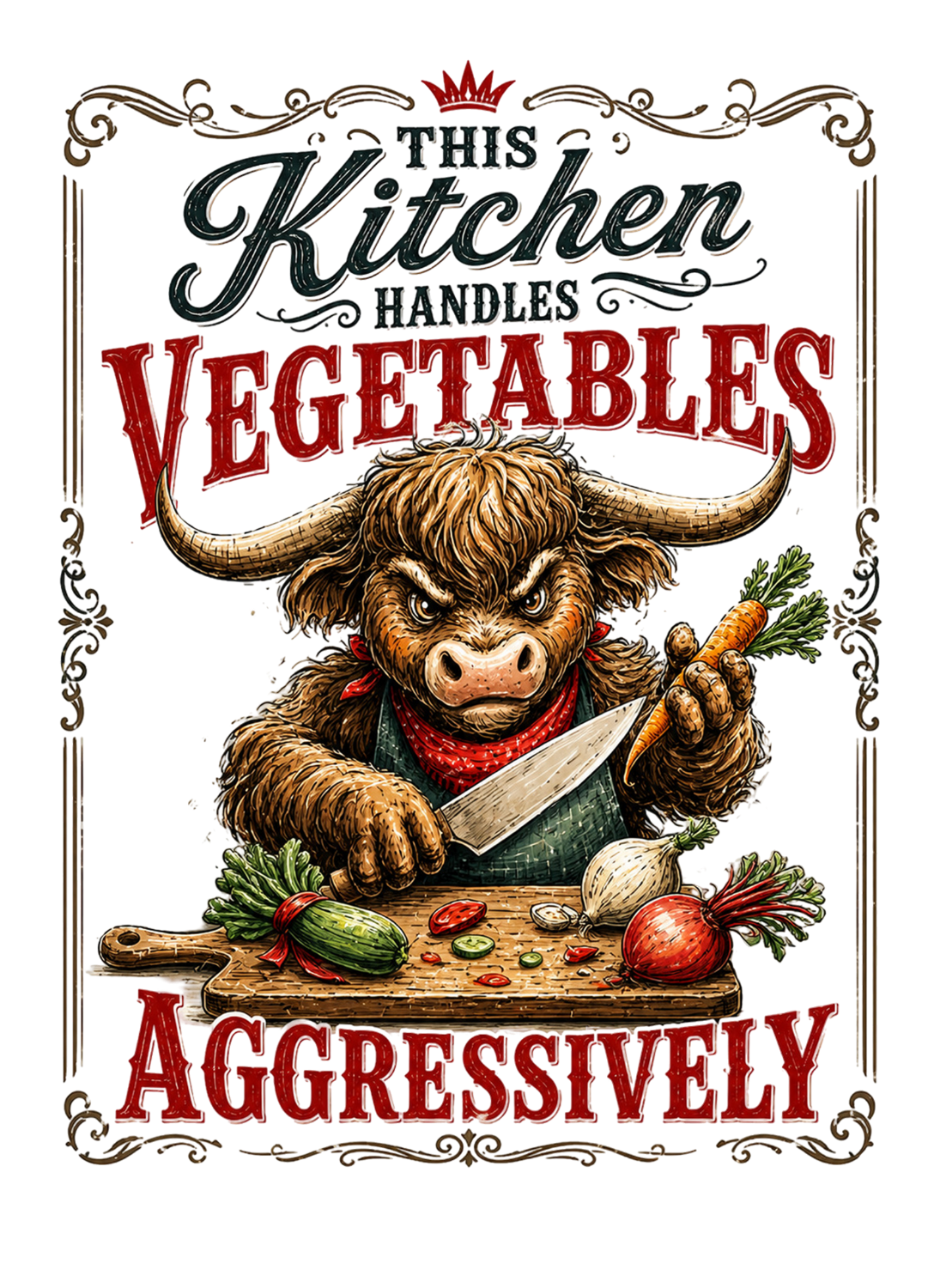 THIS KITCHEN HANDLES VEGETABLES AGGRESIVELY