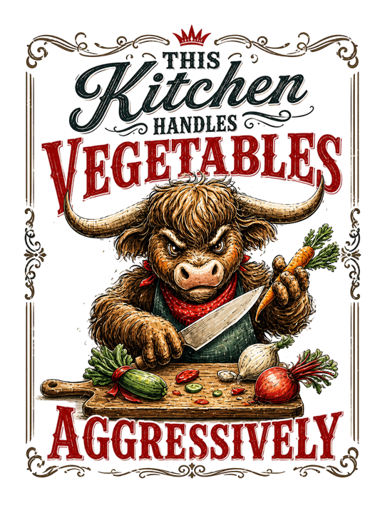 THIS KITCHEN HANDLES VEGETABLES AGGRESIVELY