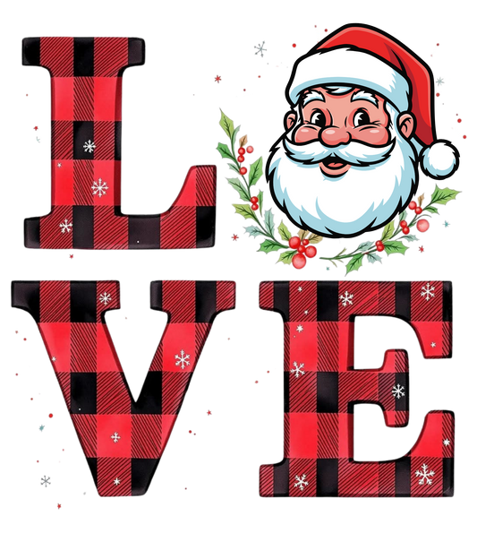 PLAID LOVE SANTA