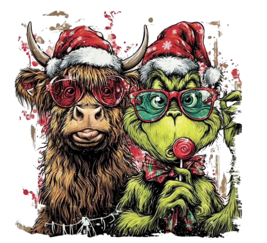 CHRISTMAS COW AND GRINCH