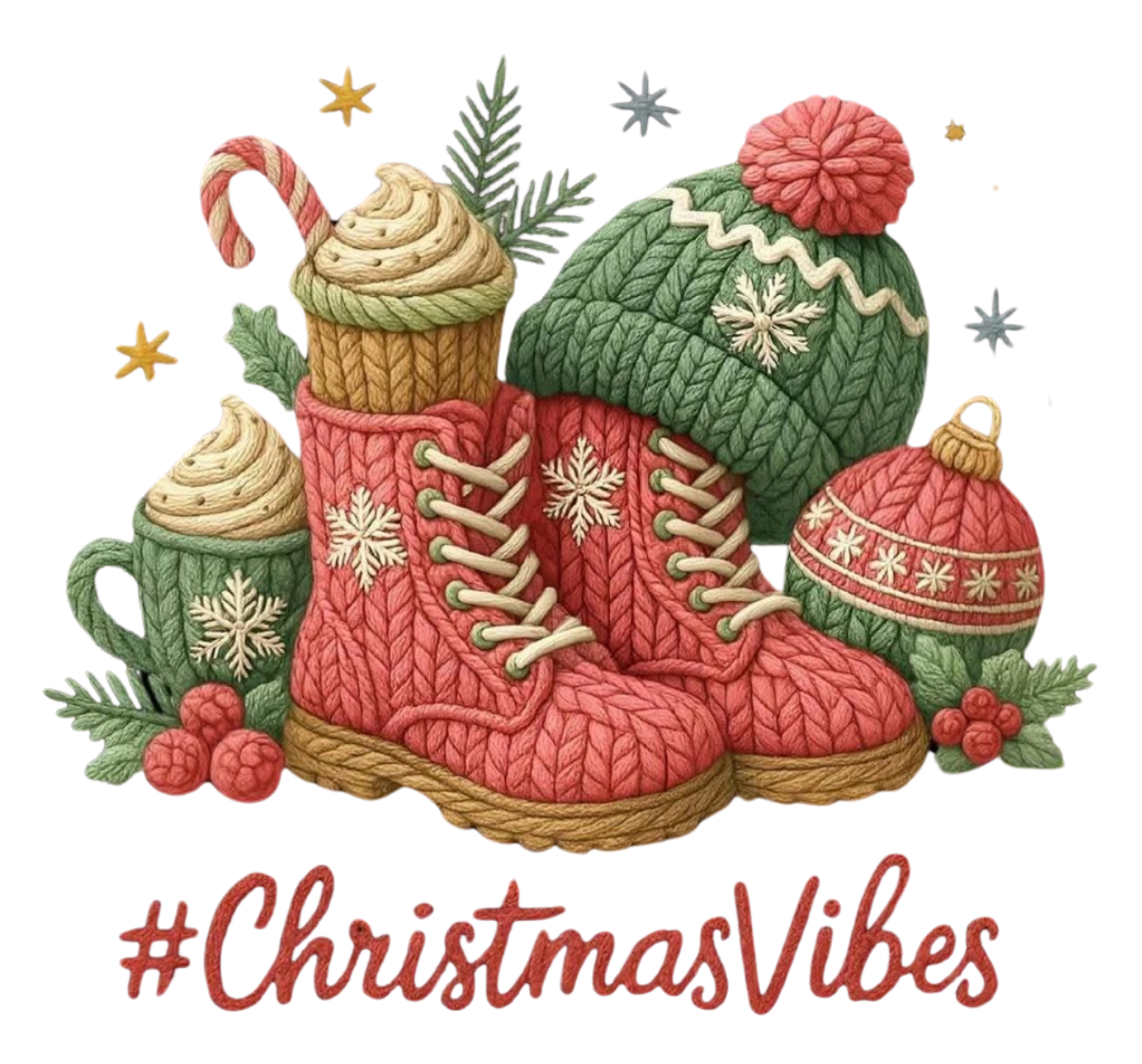 FAUX KNIT CHRISTMAS VIBES