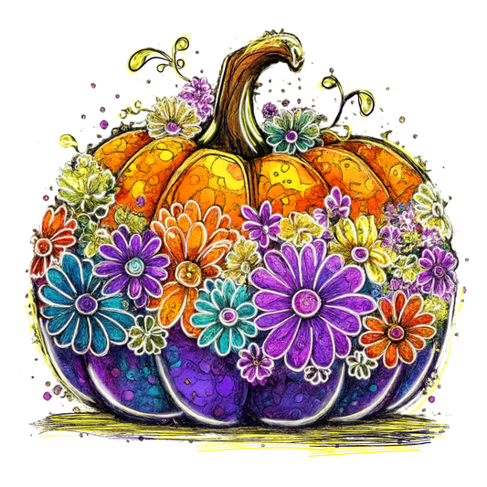 FLORAL PUMPKIN