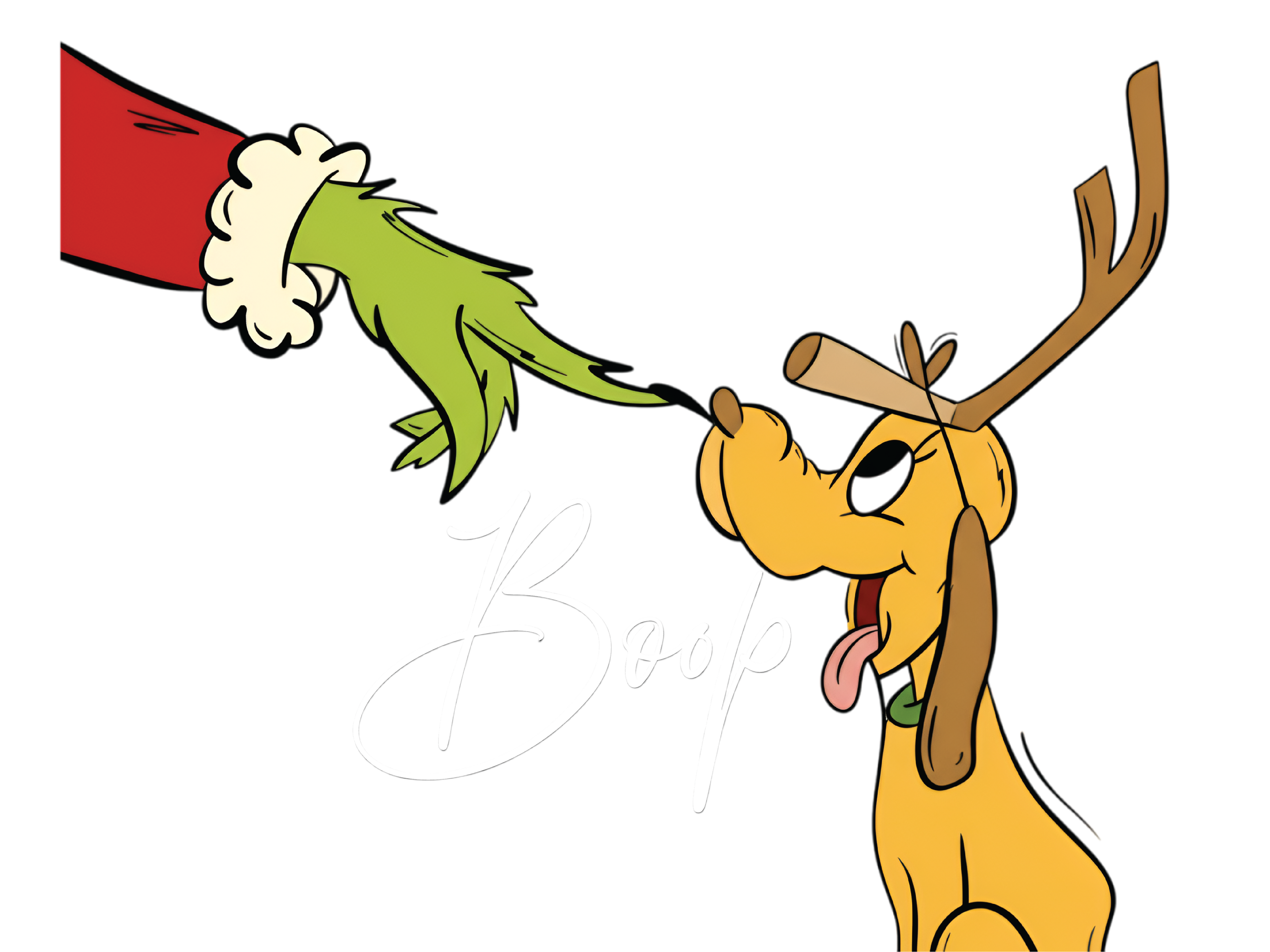 GRINCH BOOP WHITE LETTERS