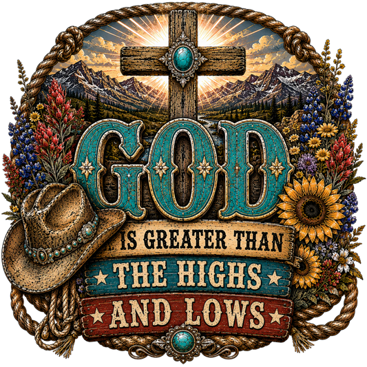 GOD IS GREATER THAN THE HIGHS AND LOWS