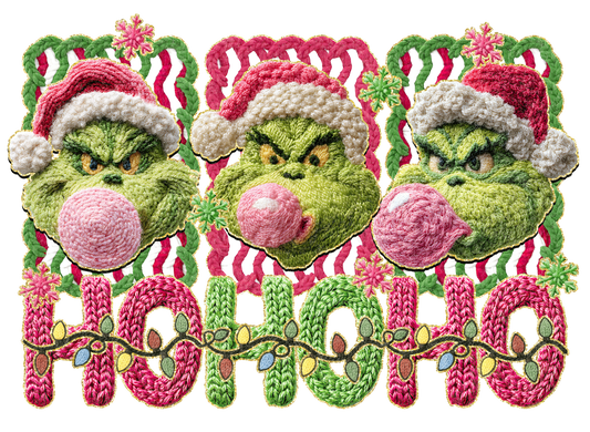 4 GRINCHES HO HO HO BUBBLE GUM