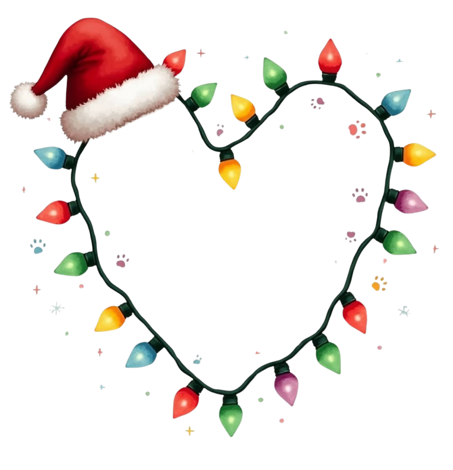 LIGHTED HEART CHRISTMAS LIGHTS
