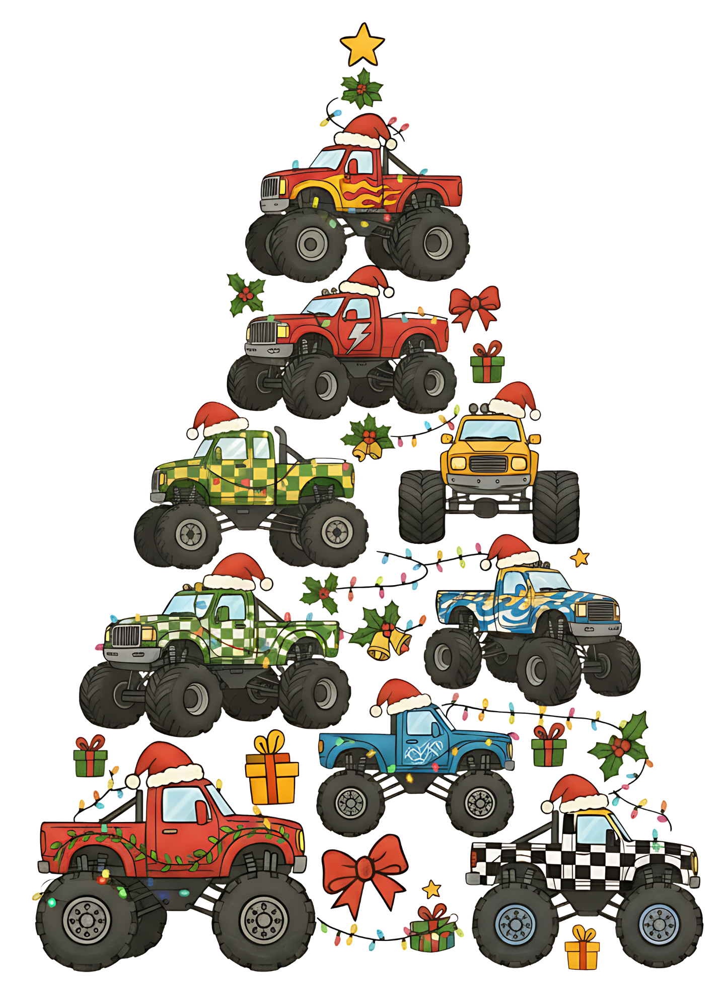 MONSTER TRUCK CHRISTMAS TREE