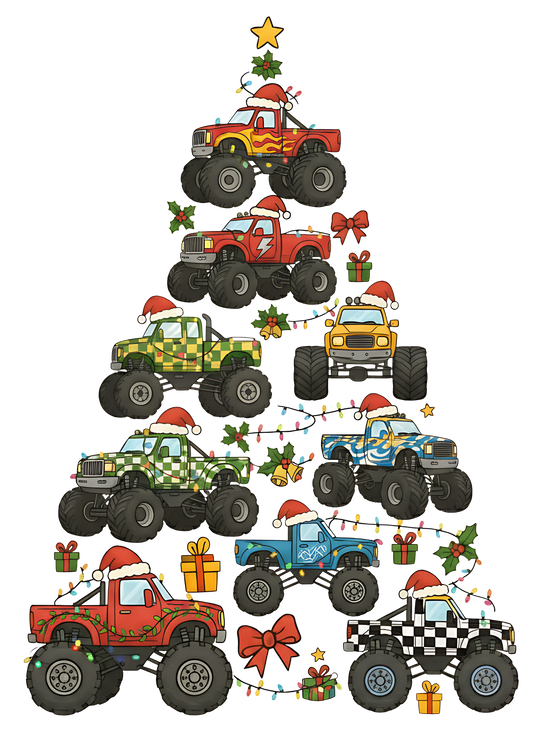 MONSTER TRUCK CHRISTMAS TREE