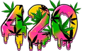 NEON PINK AND YELLOW 420