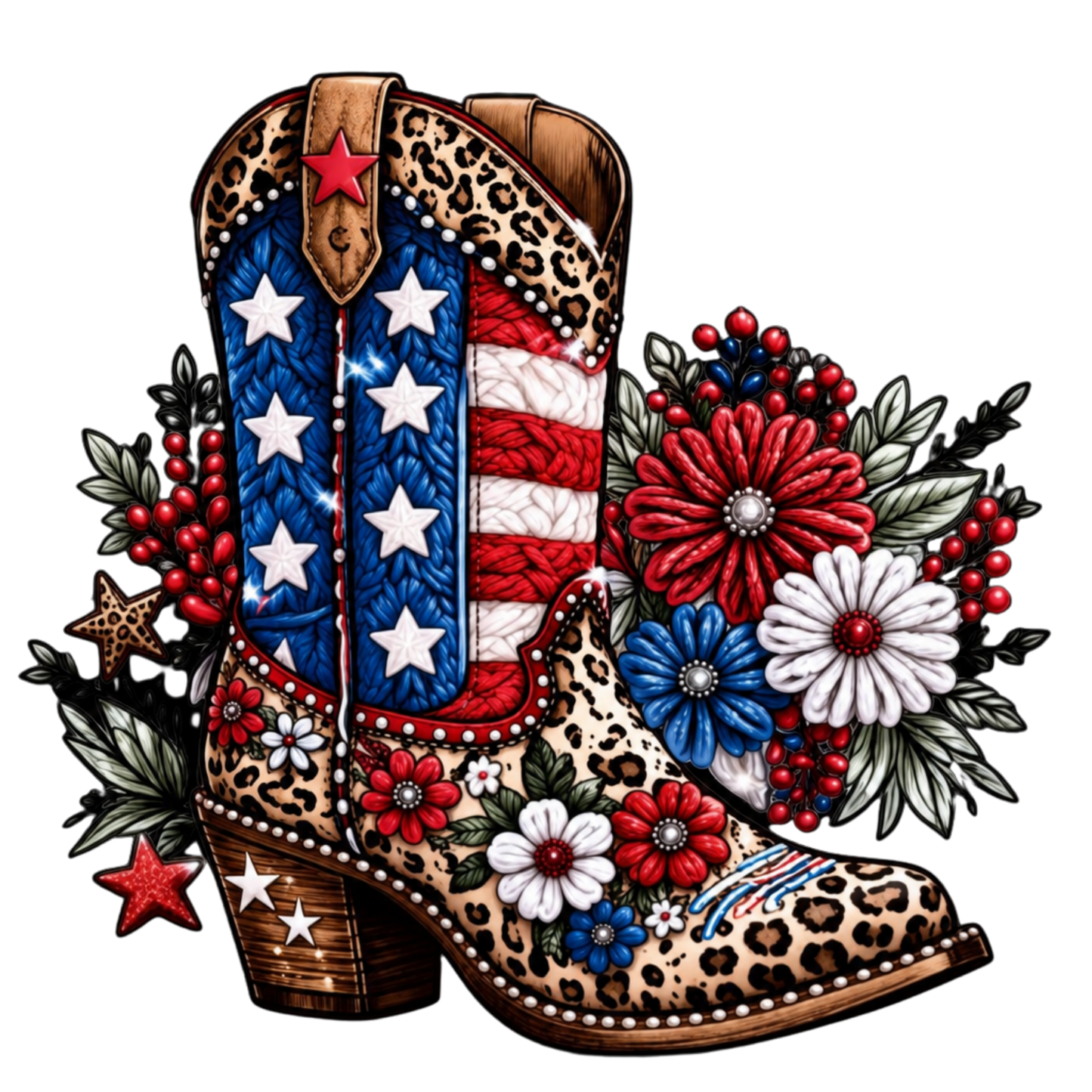 RWB LEOPARD BOOT